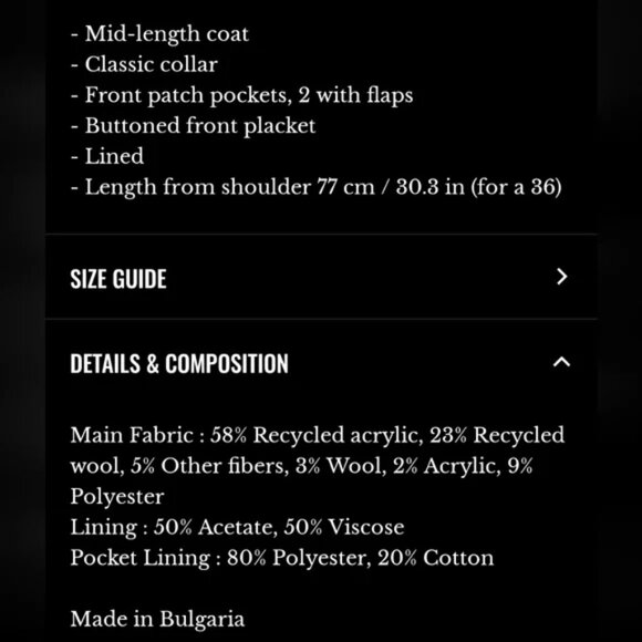 Sézane Izaac Coat - Picture 5 of 16